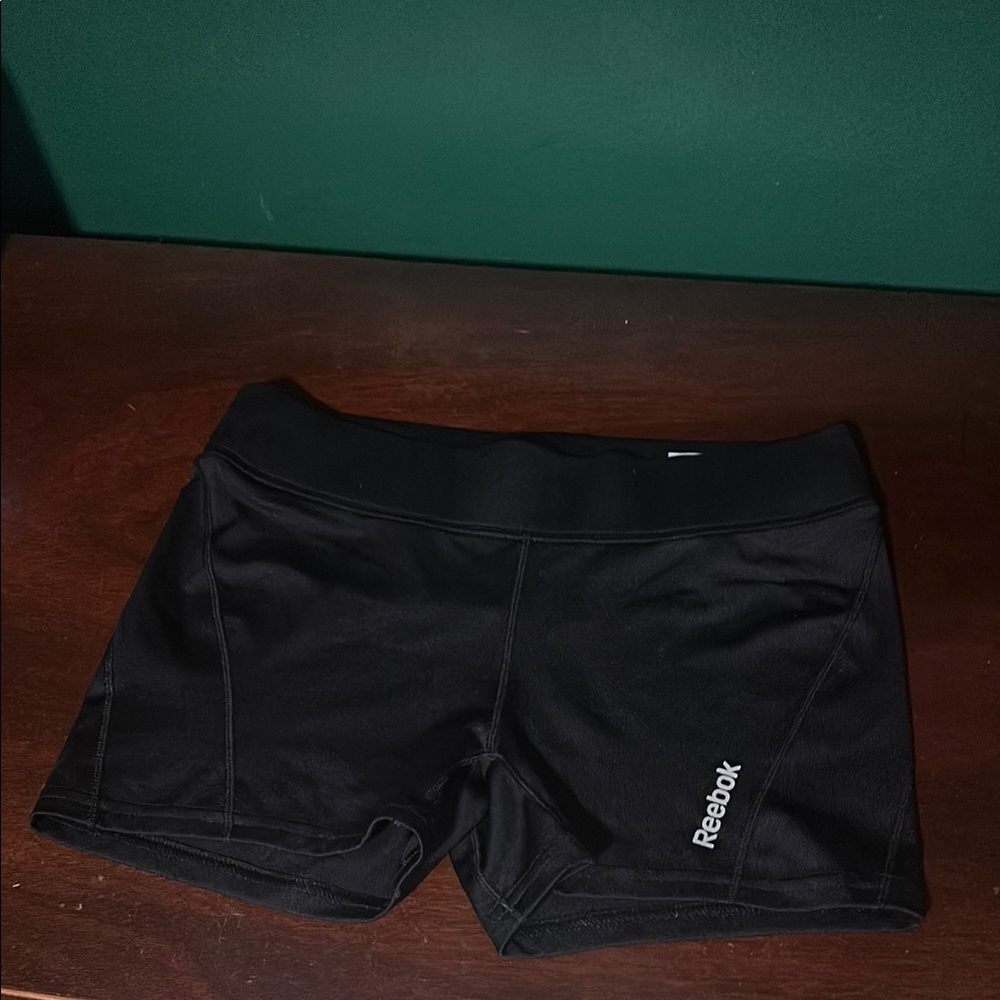 Reebok Black Athletic Shorts Moisture-Wicking Elastic Waistband